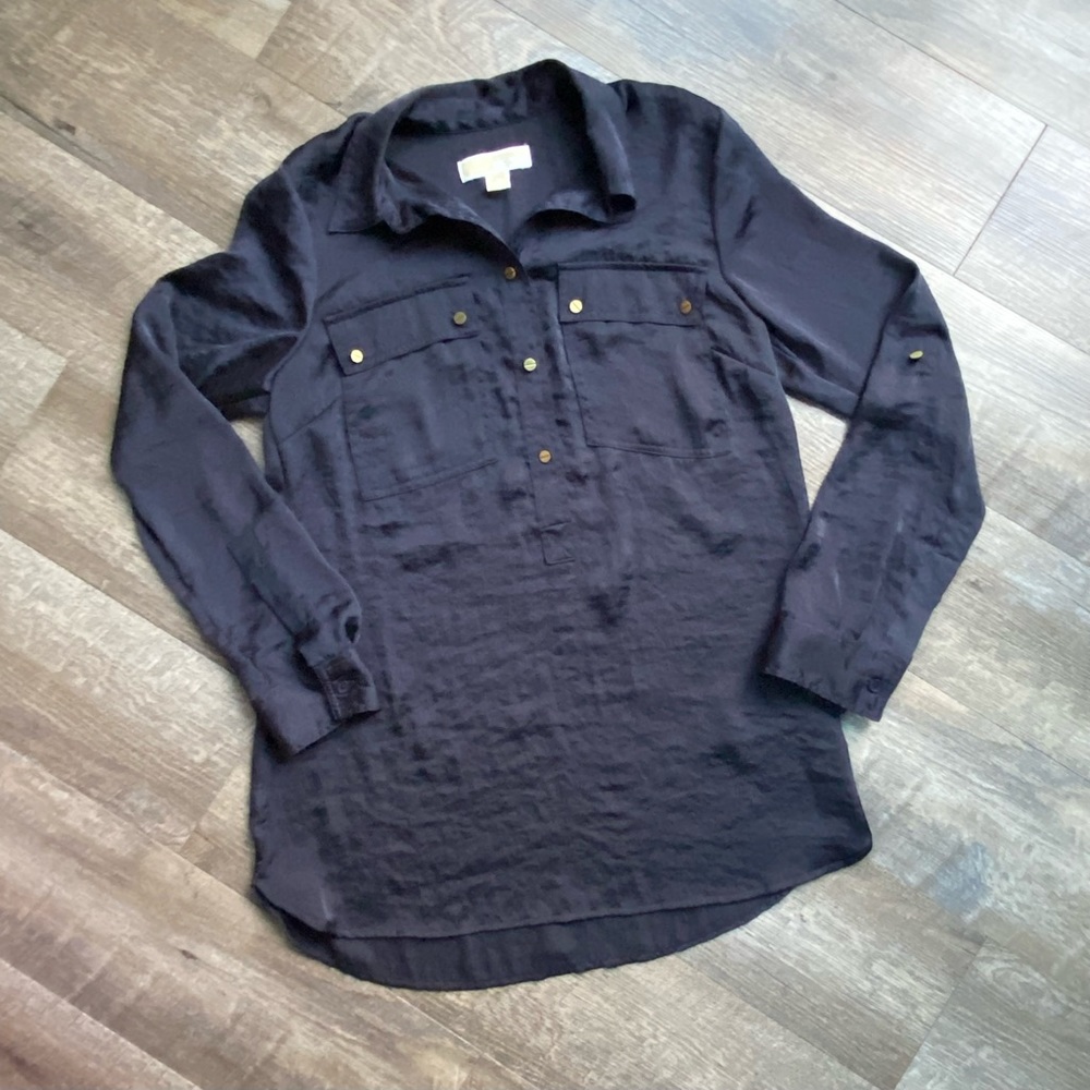 Michael Kohr navy Blue dress shirt